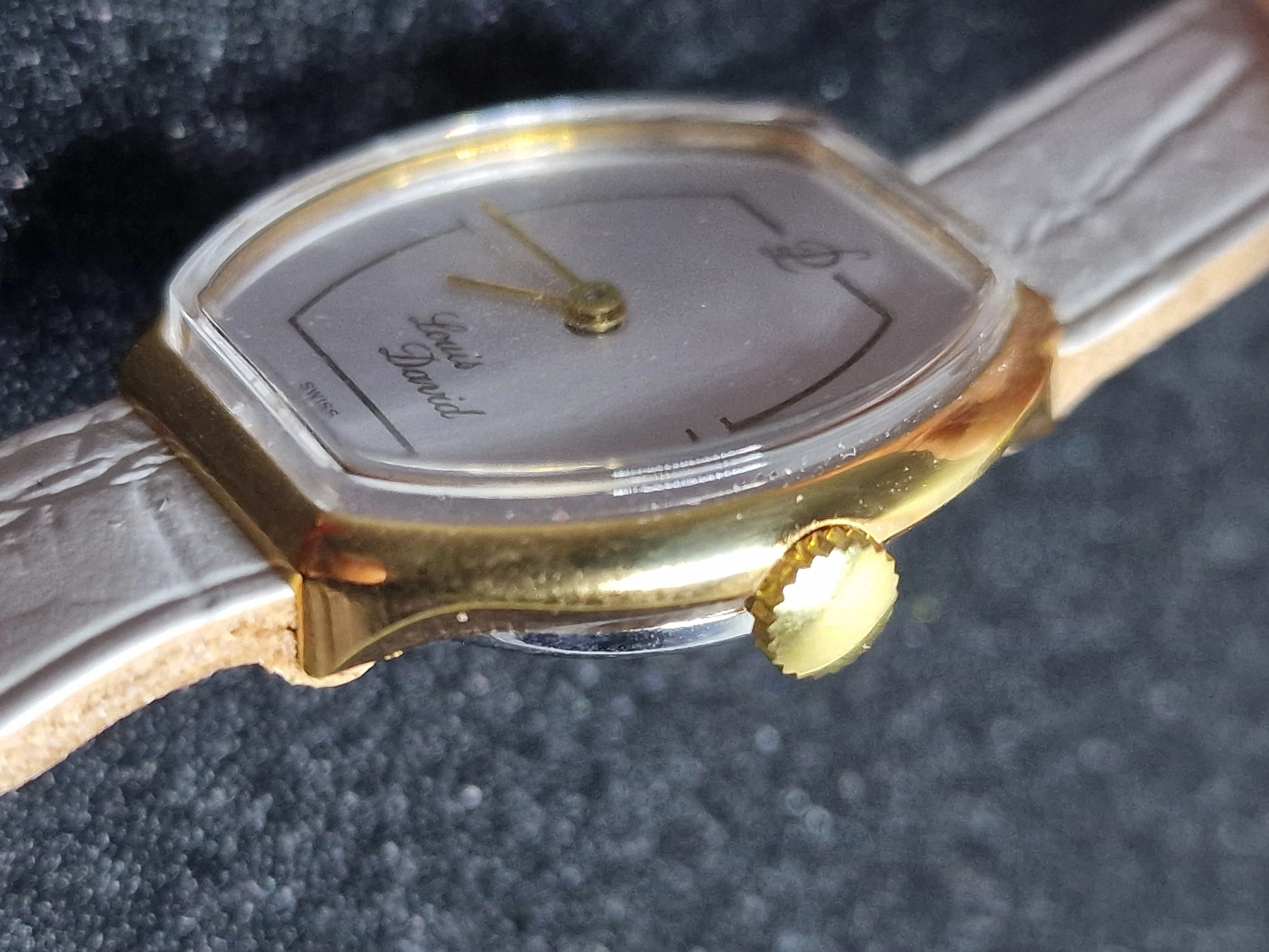 Unworn Vintage Watch "LUIS DAVID" – Swiss Made, R. Kissling Hand-Wound Movement, 50s/60s, Old Stock 12