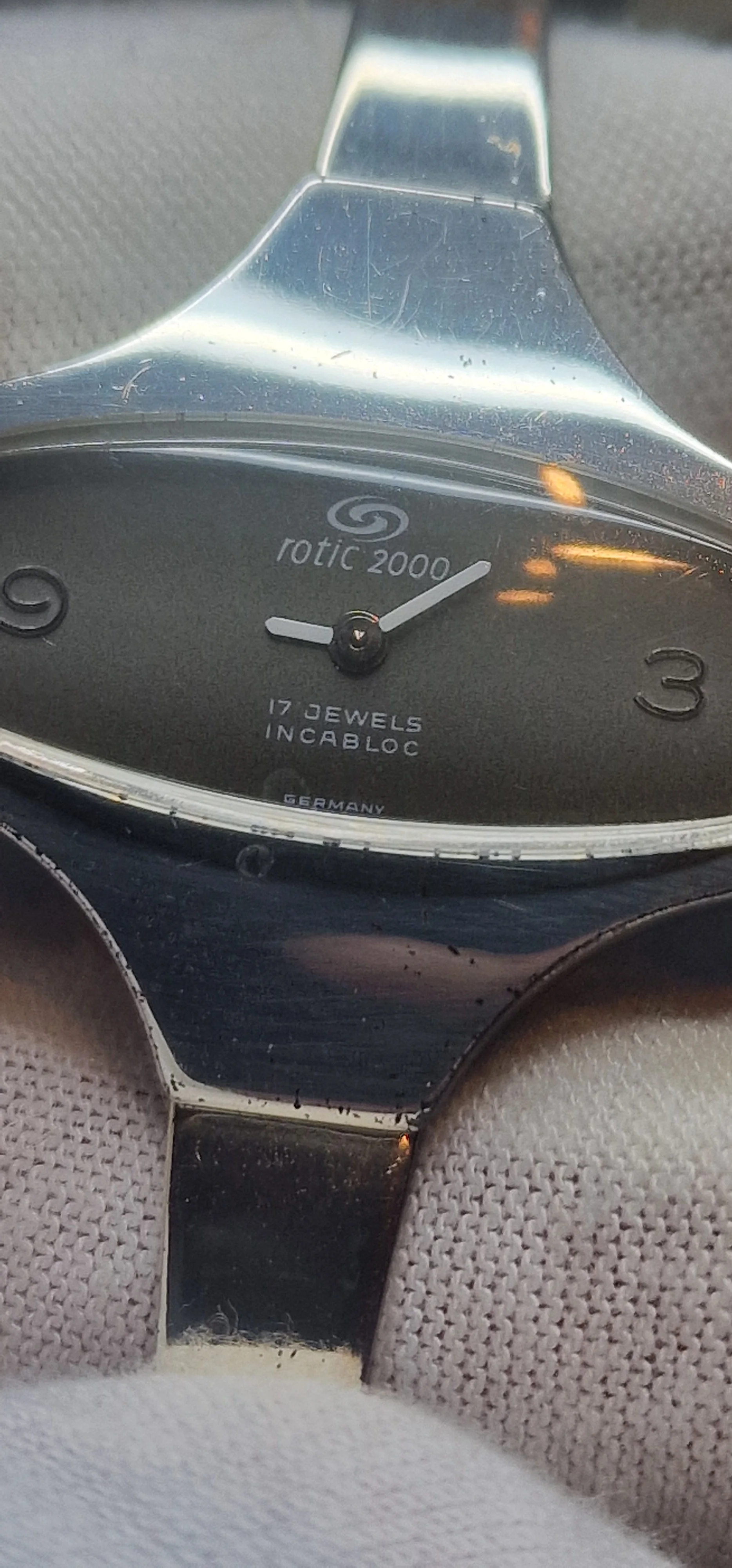 Unworn Vintage Watch "Rotic 2000" – .925 Sterling Silver Case & Strap, Hand-Wound, 31mm 7
