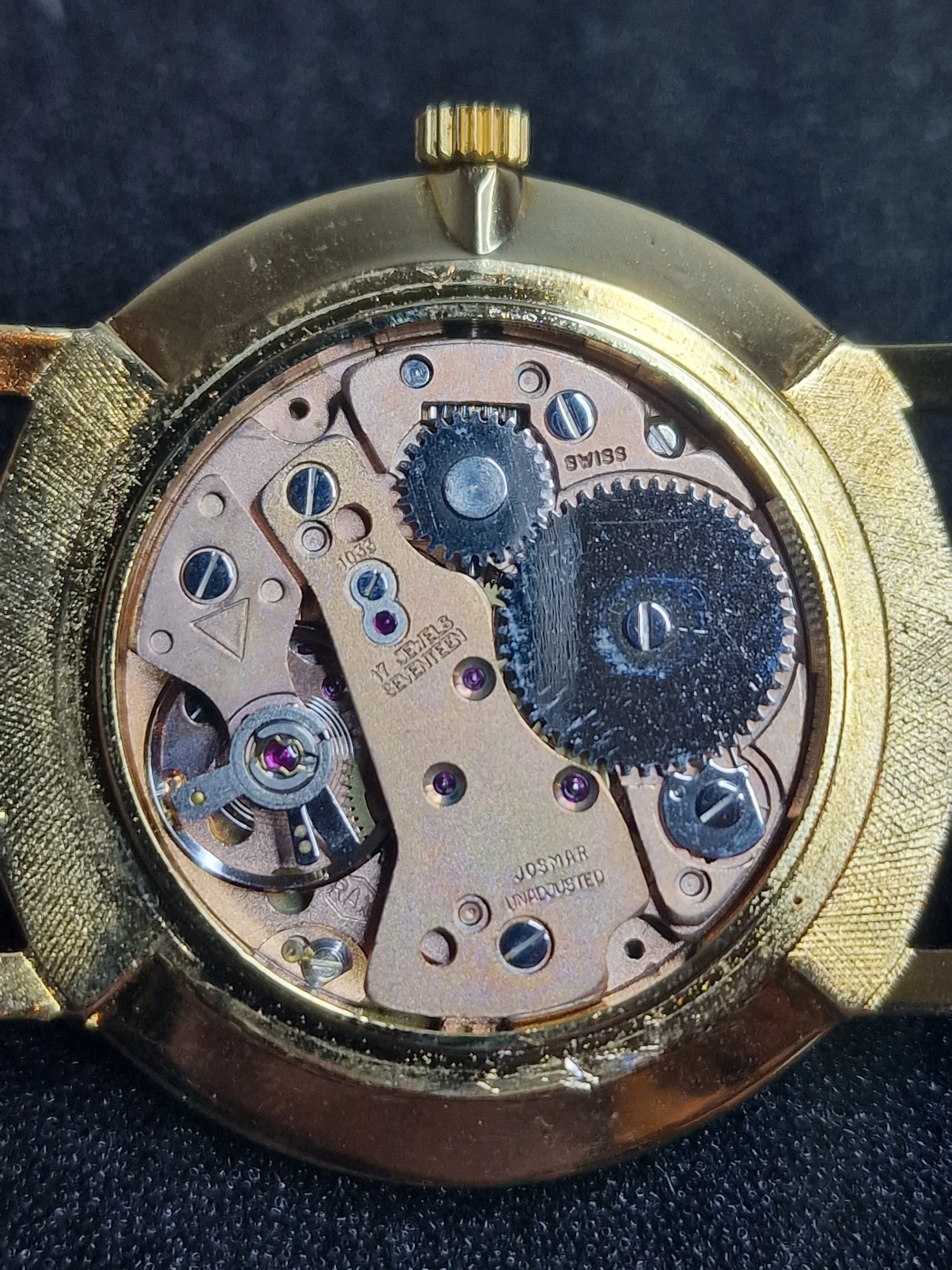 Unworn Vintage Watch "SECRETARY" – Swiss Made – Hand-Wound – 50s/60s – Gold-Tone – NOS 7