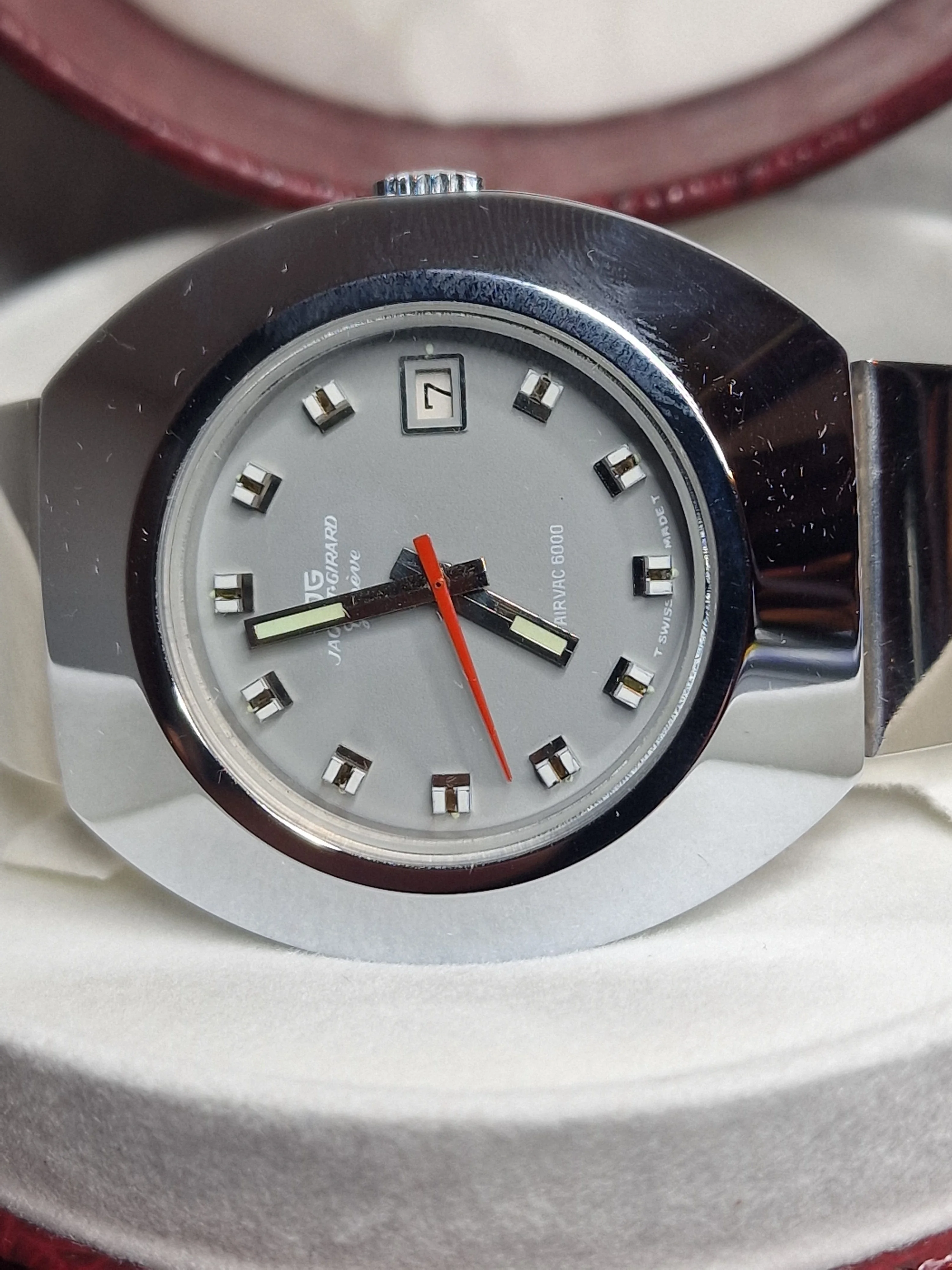 High-Quality Vintage Diver’s Watch – Jaquet Girard “Airvac 6000” – Automatic – Swiss Made – NOS – 1960s/70s 2