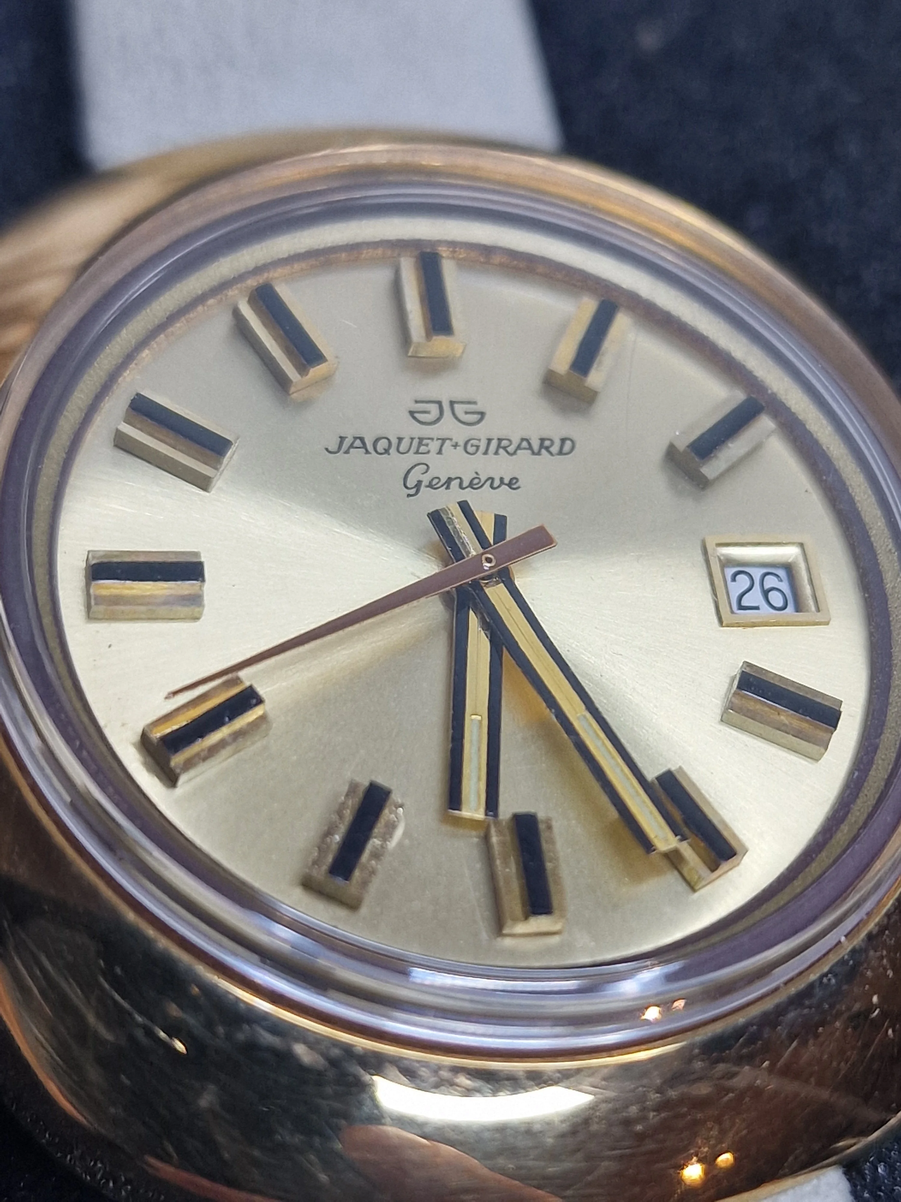 Very High-Quality Vintage Watch – Jaquet Girard Genève – Automatic – AIRVAC 6000 – 50s–60s 9