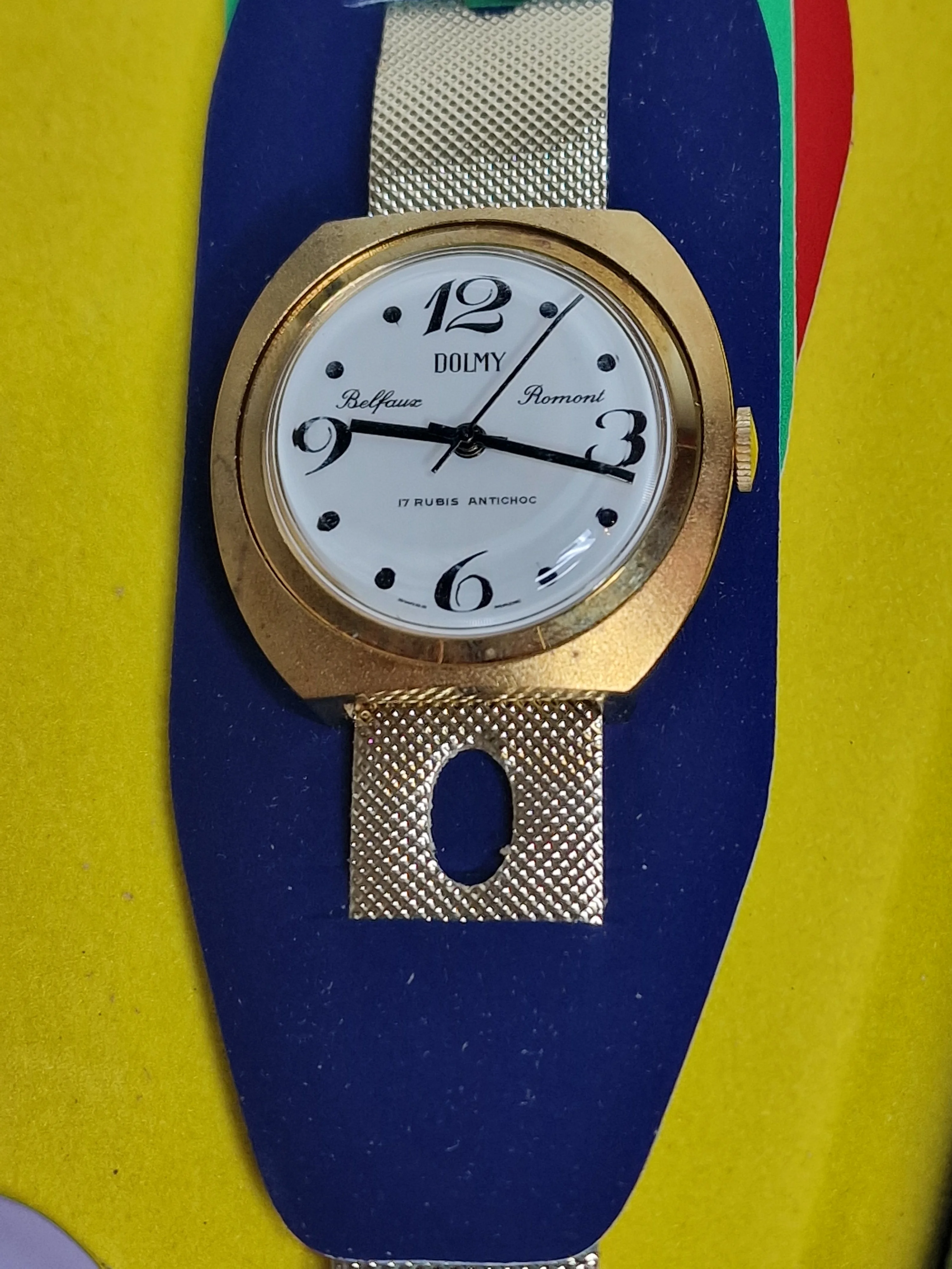Vintage DOLMY Belfoux Romont – 17 Rubis – 40 Modifications – Swiss Made – NOS – 1970s 7