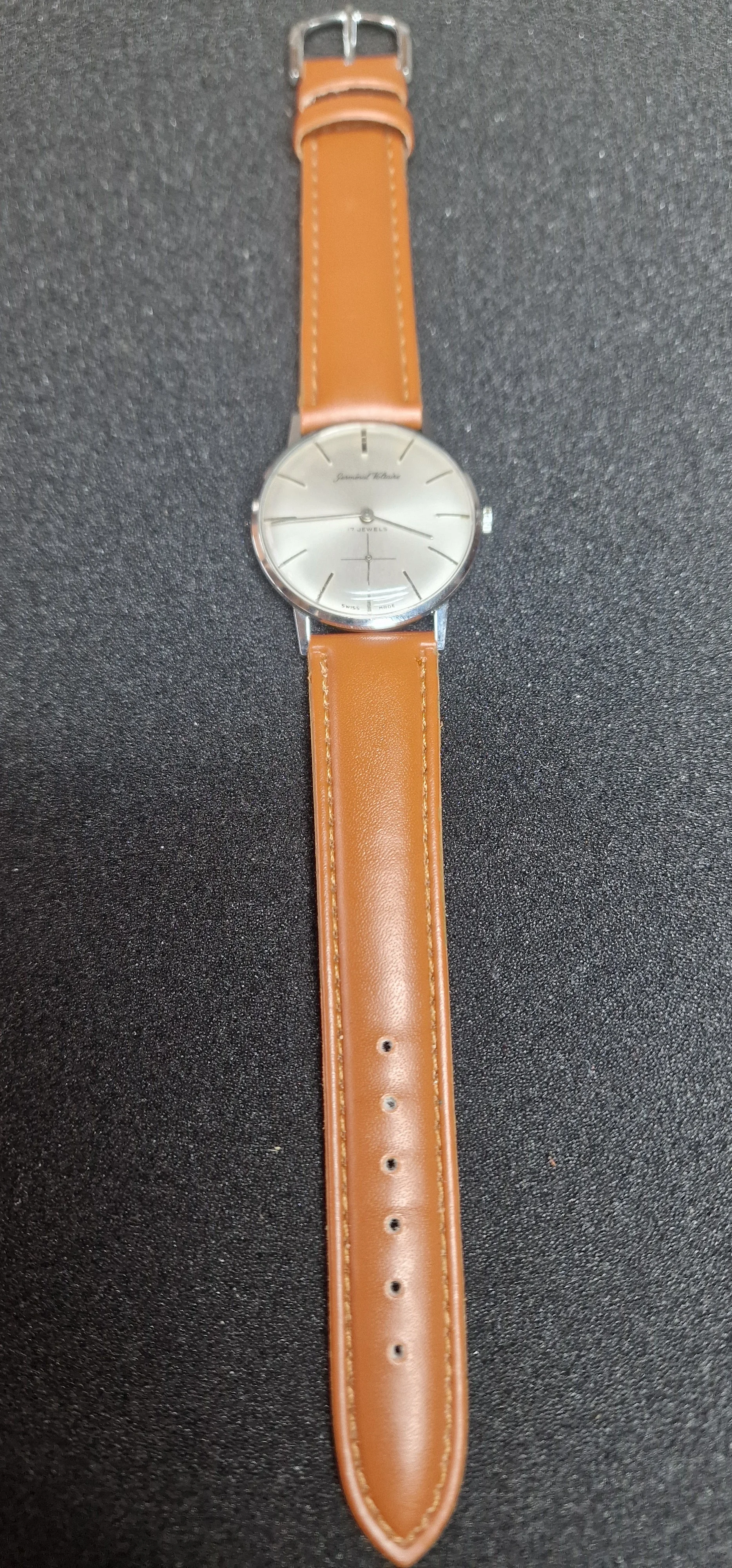 Vintage Hand-Wound Watch "Germinal Voltaire" – Swiss Made, 34mm, Excellent Condition 7