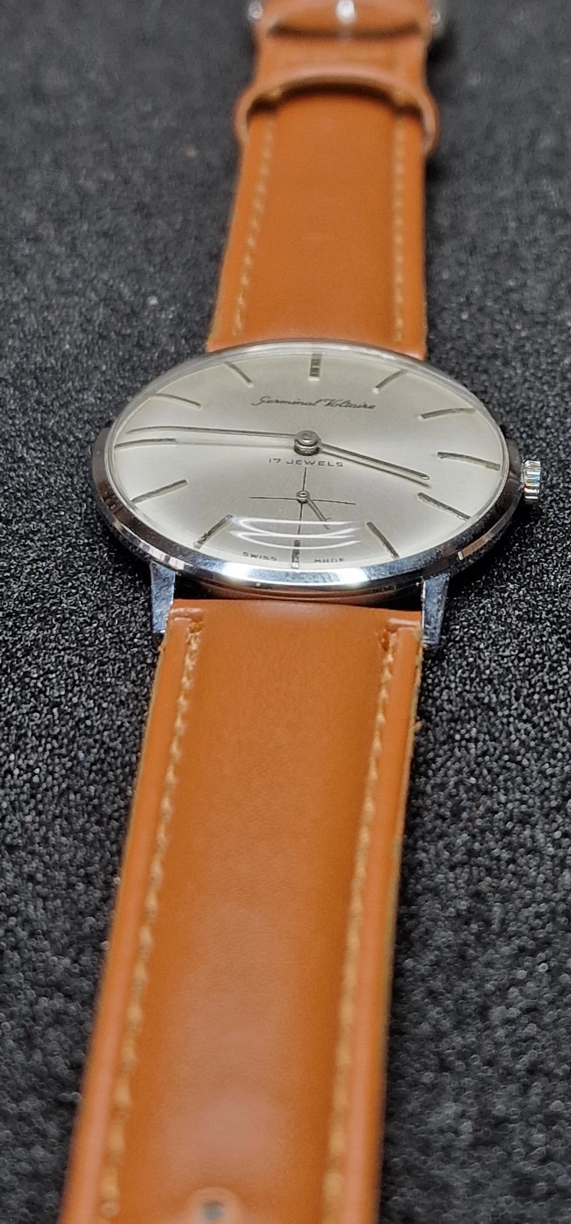 Vintage Hand-Wound Watch "Germinal Voltaire" – Swiss Made, 34mm, Excellent Condition 11