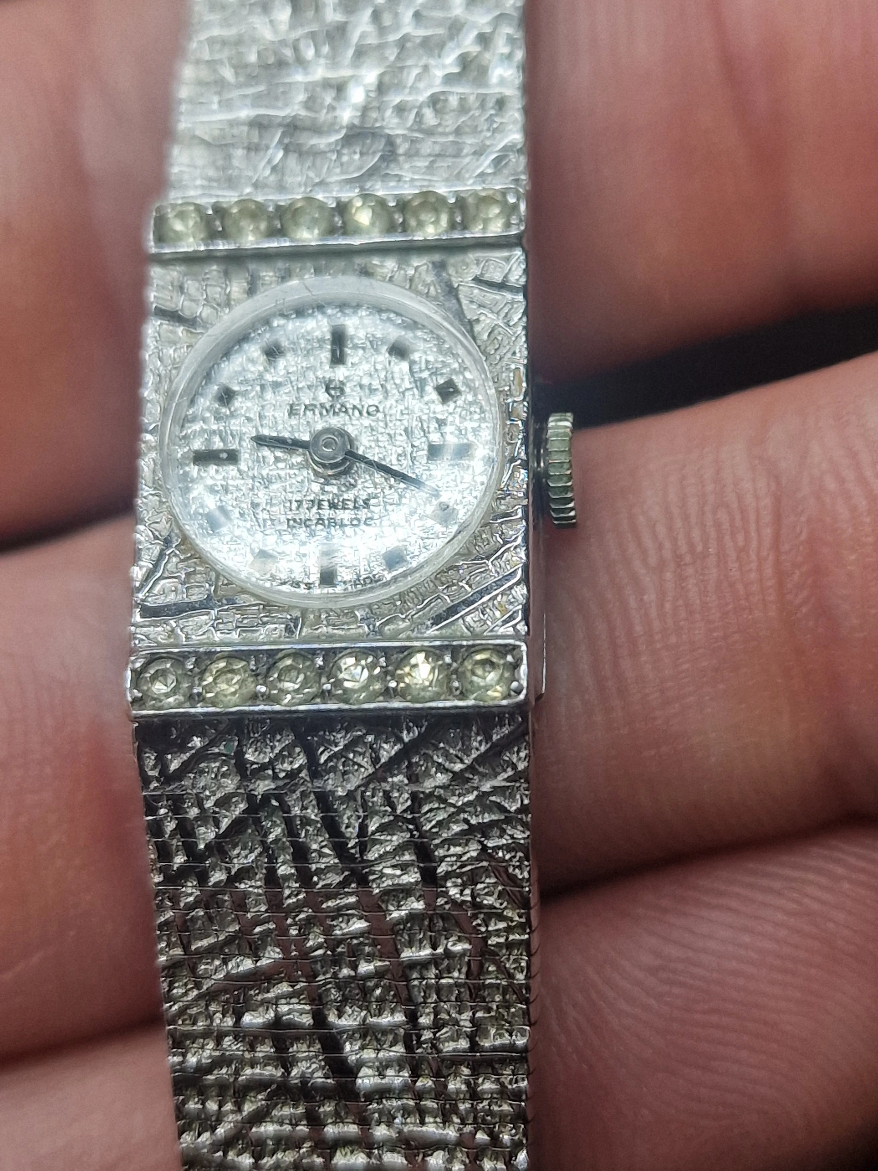 Art Deco Vintage Ermano Ladies Watch – 14.5mm – Rolled Gold 2