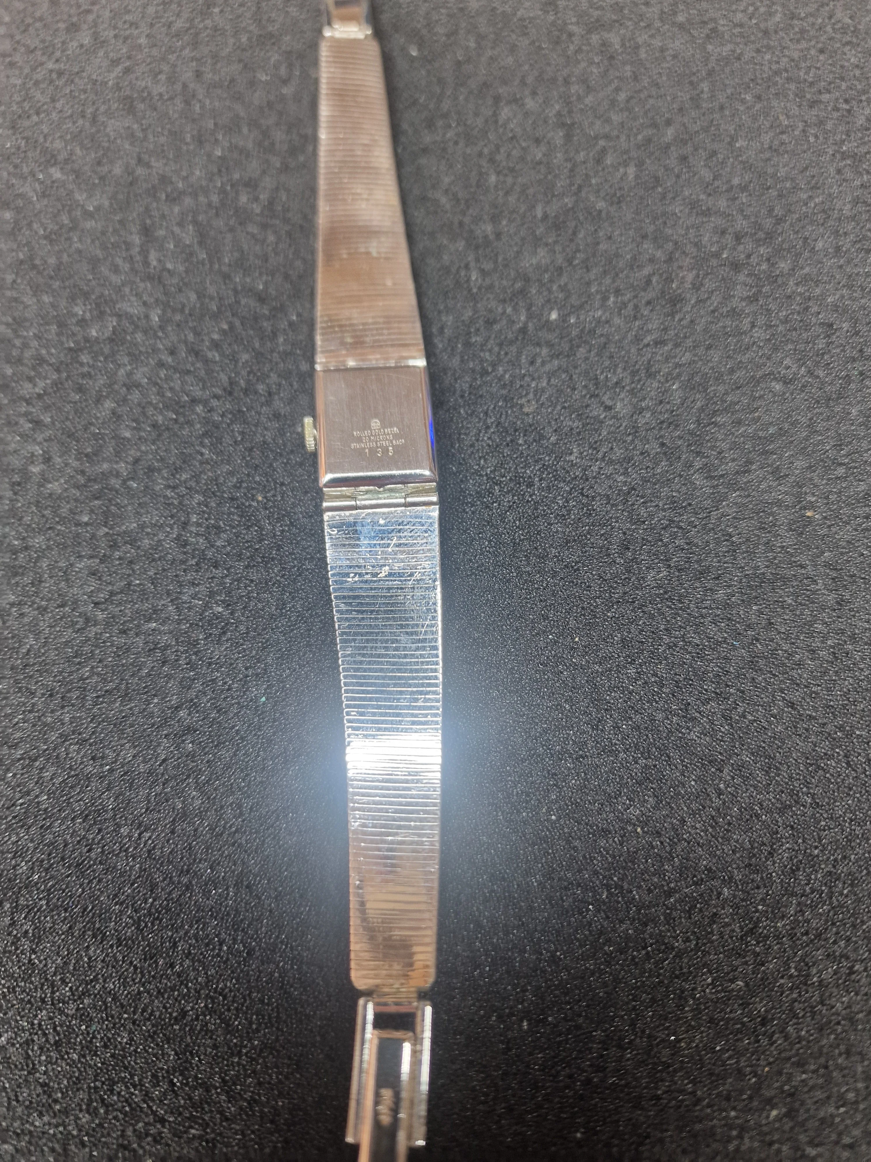 Art Deco Vintage Ermano Ladies Watch – 14.5mm – Rolled Gold 7