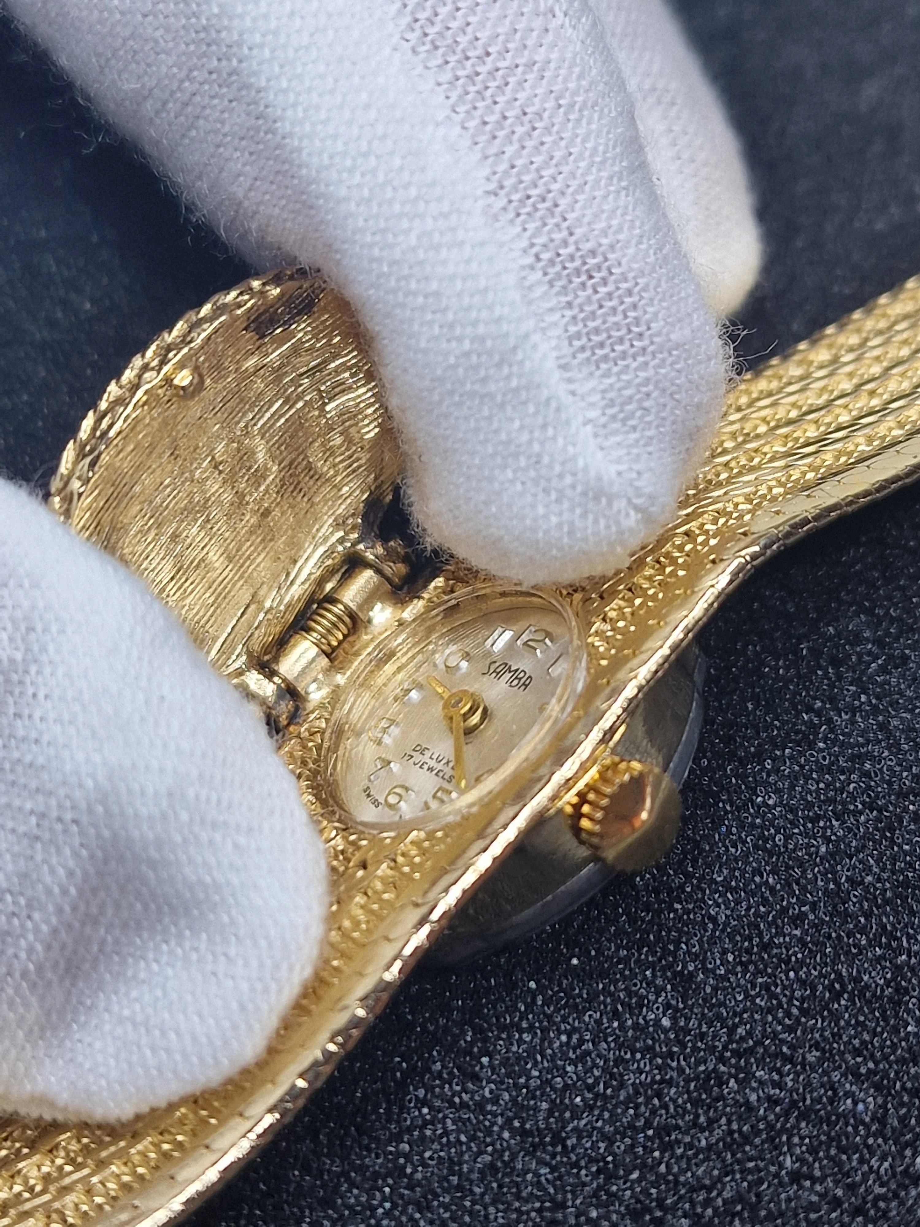 Vintage Ladies' Jewelry Watch – SAMBA – Hand-Wound – Swiss Made – Late 60s – NOS 5