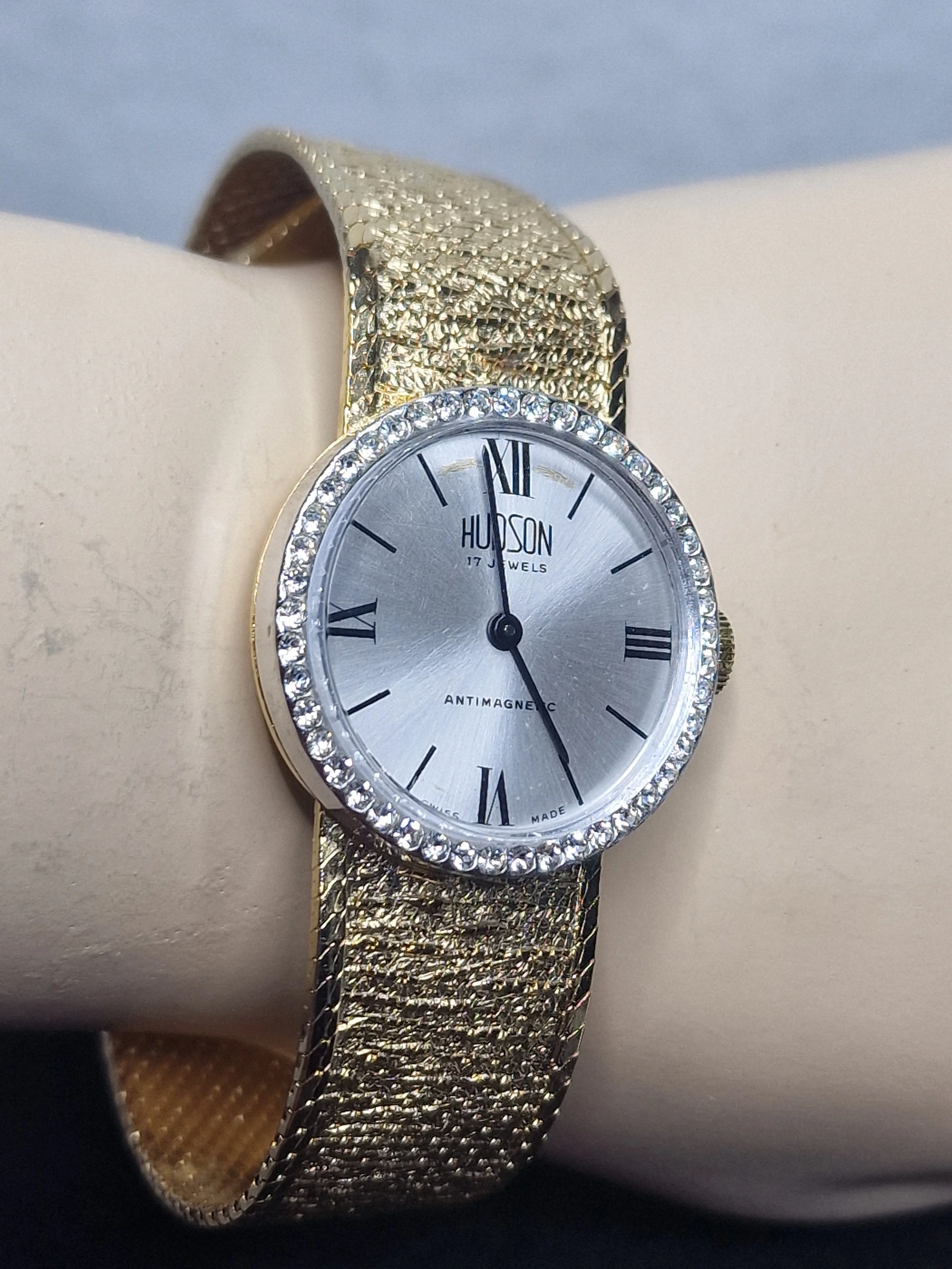💎 Vintage Ladies’ Jewelry Watch – HUDSON | Hand-Wound | Late 1960s | Swiss Made | NOS 6