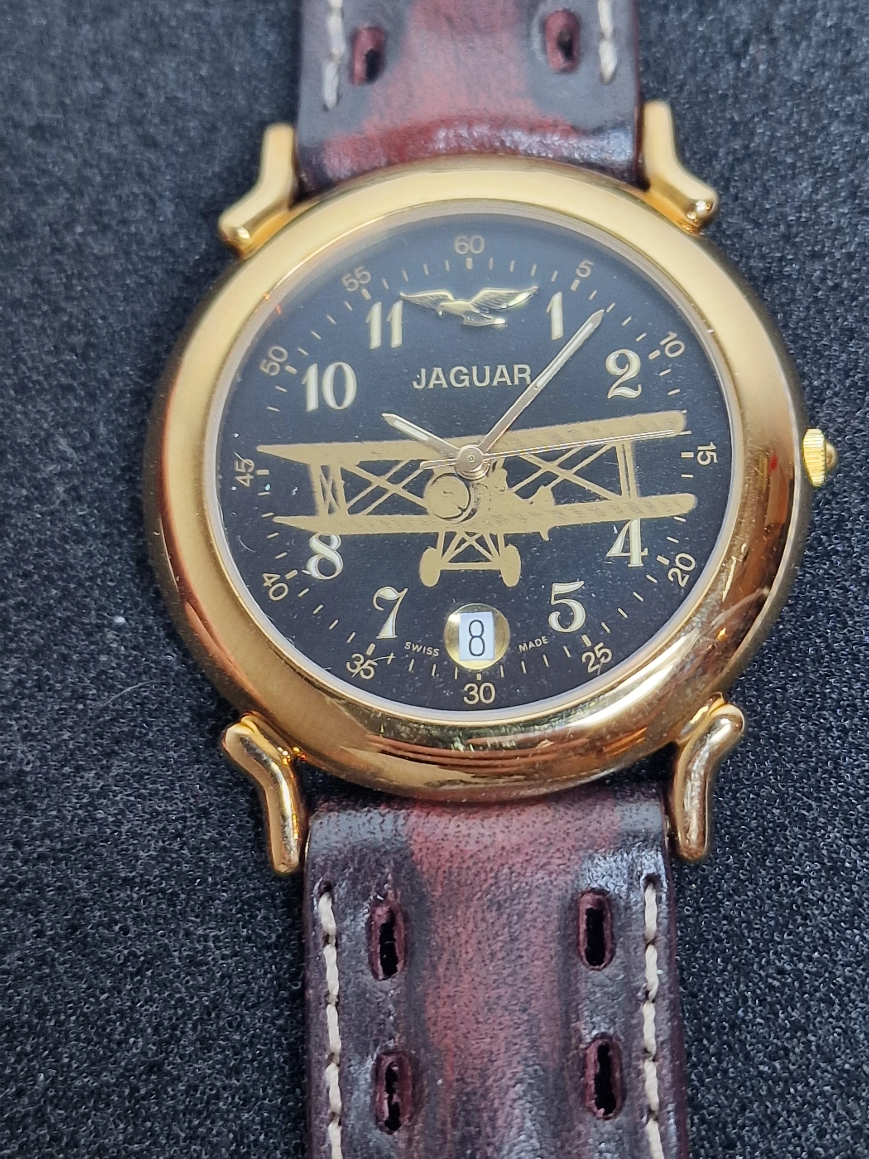 Vintage Men’s Watch – JAGUAR – Quartz ETA Movement – Swiss Made – 1980s – 35 x 41mm