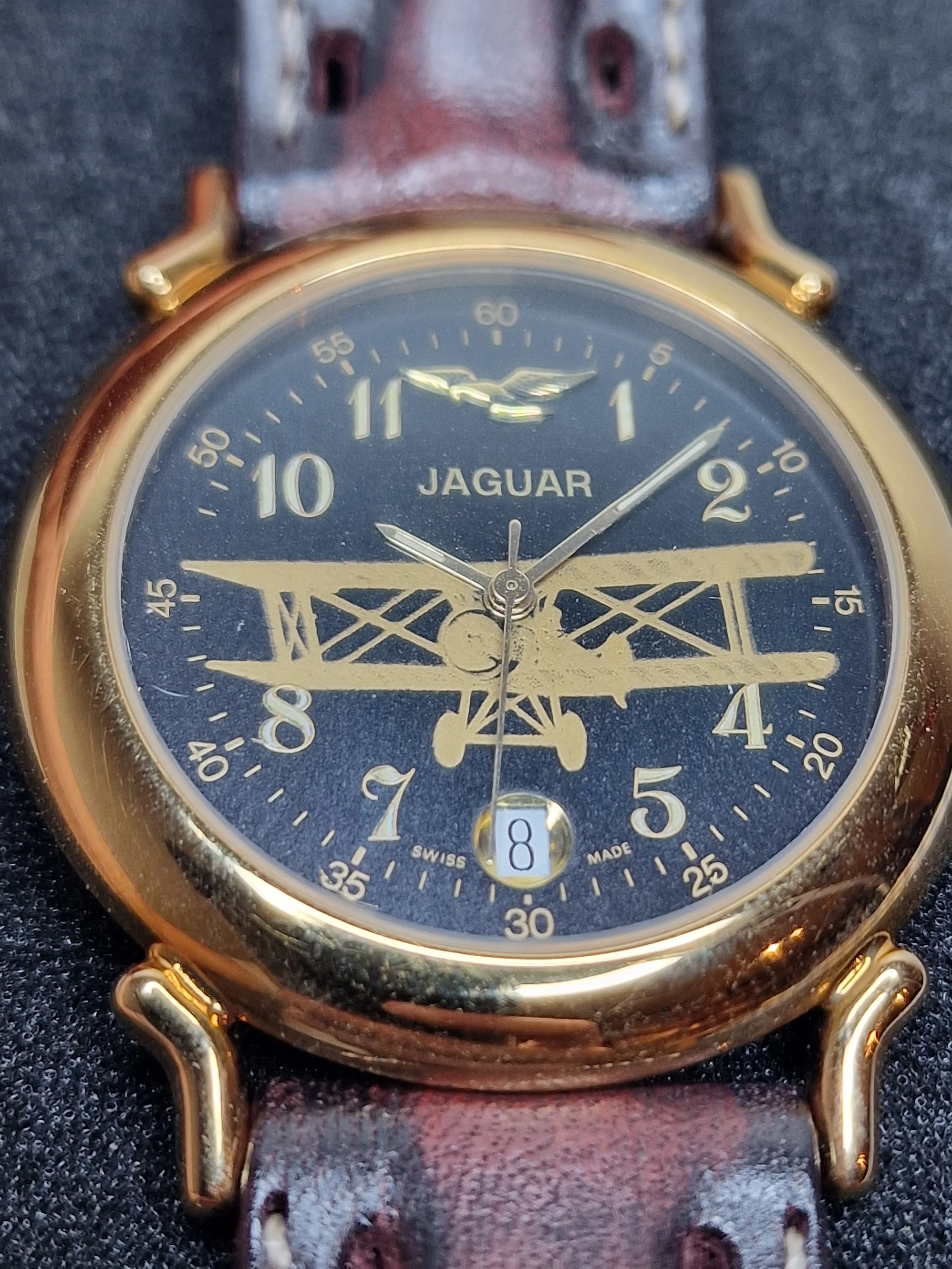 Vintage Men’s Watch – JAGUAR – Quartz ETA Movement – Swiss Made – 1980s – 35 x 41mm 10