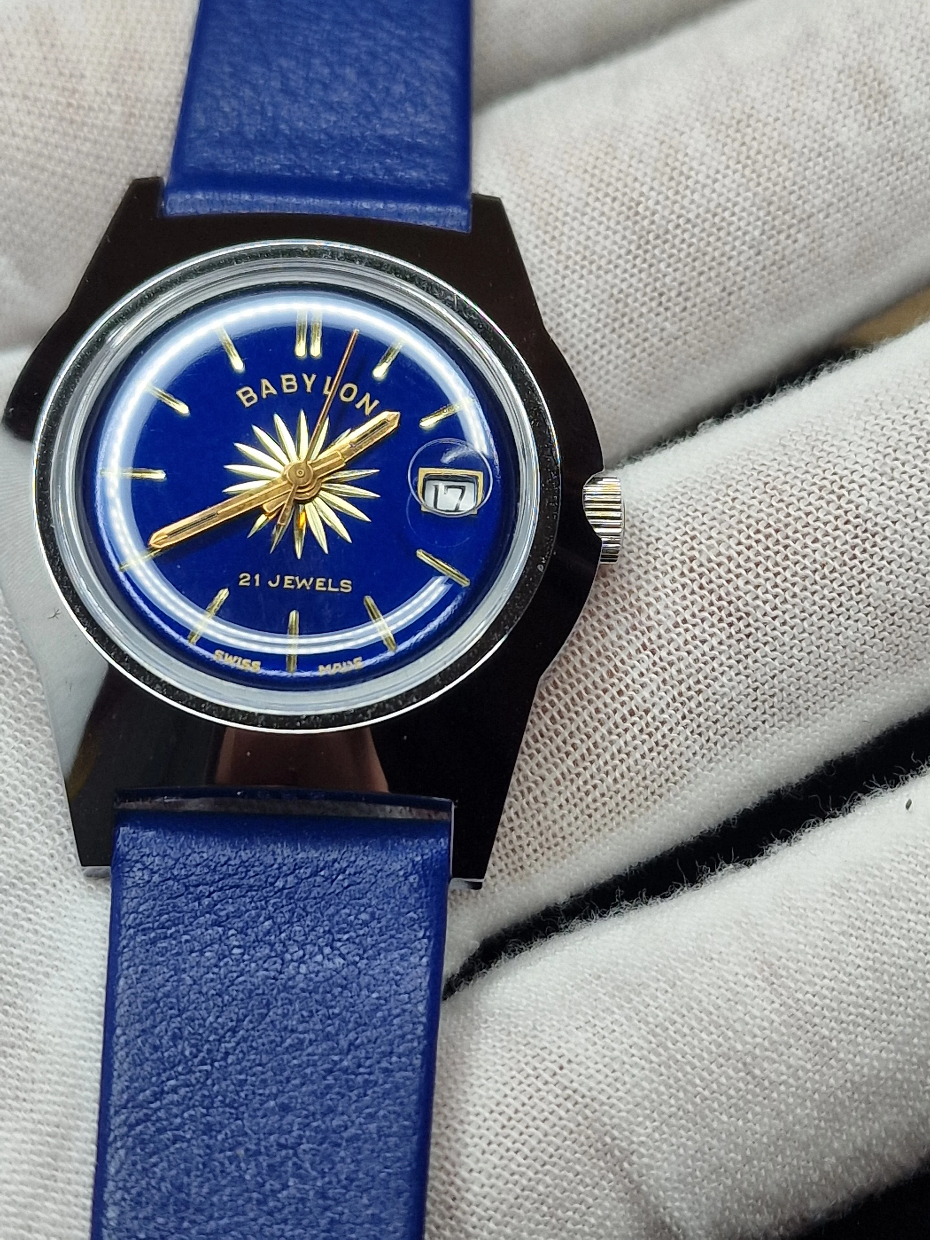 Vintage Men's Watch "Babylon" – NOS with Manual Winding Movement 10