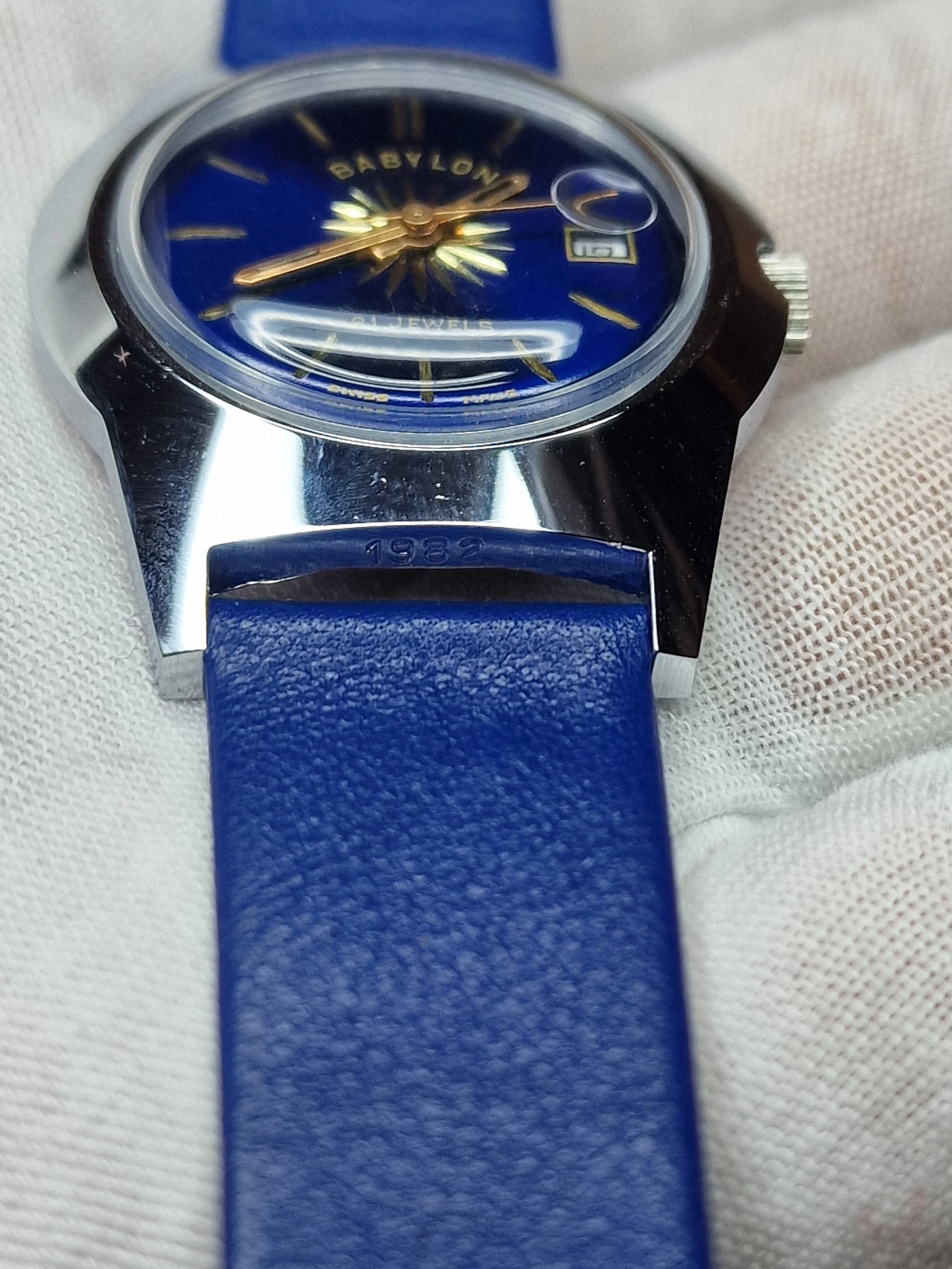 Vintage Men's Watch "Babylon" – NOS with Manual Winding Movement 11