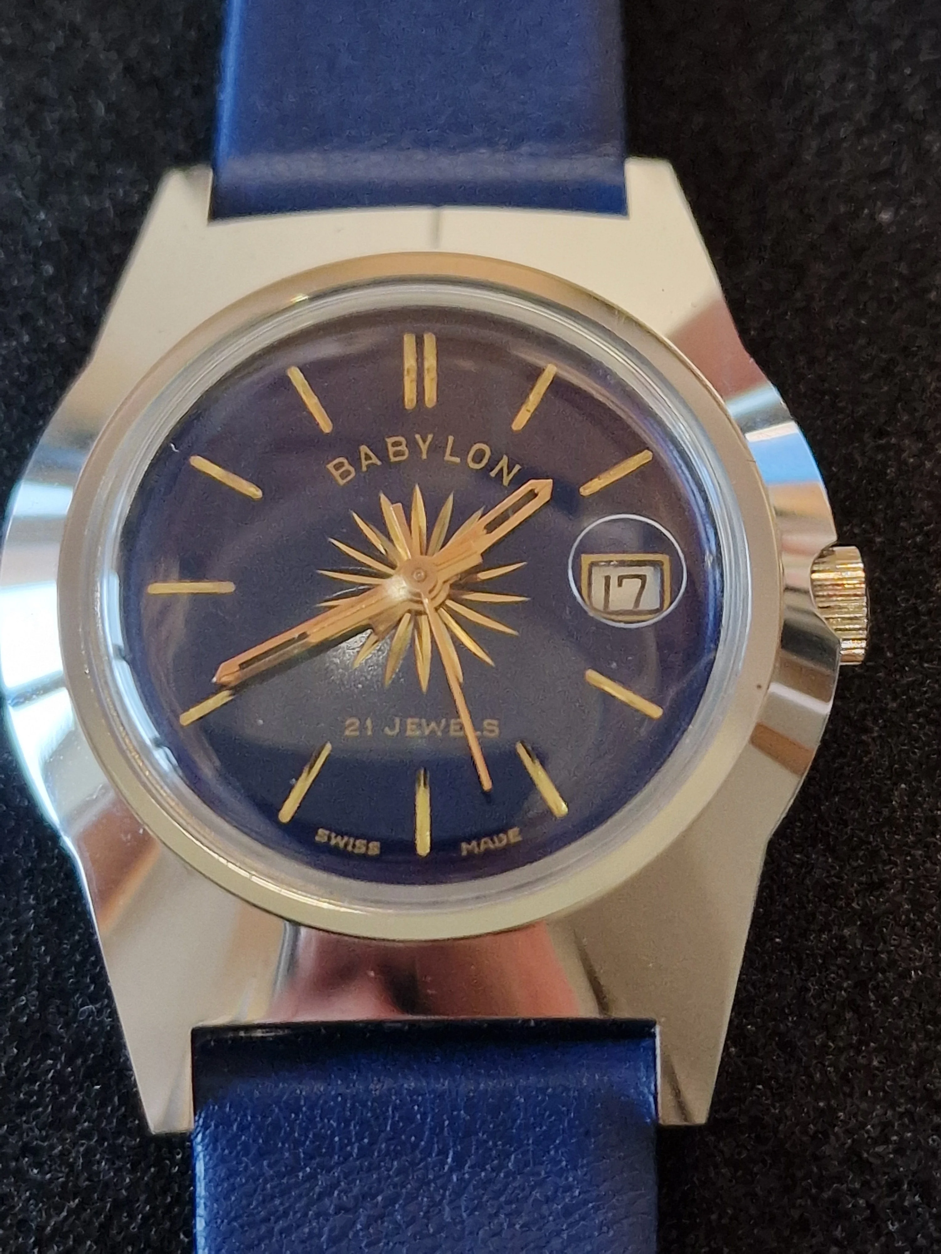 Vintage Men's Watch "Babylon" – NOS with Manual Winding Movement 12