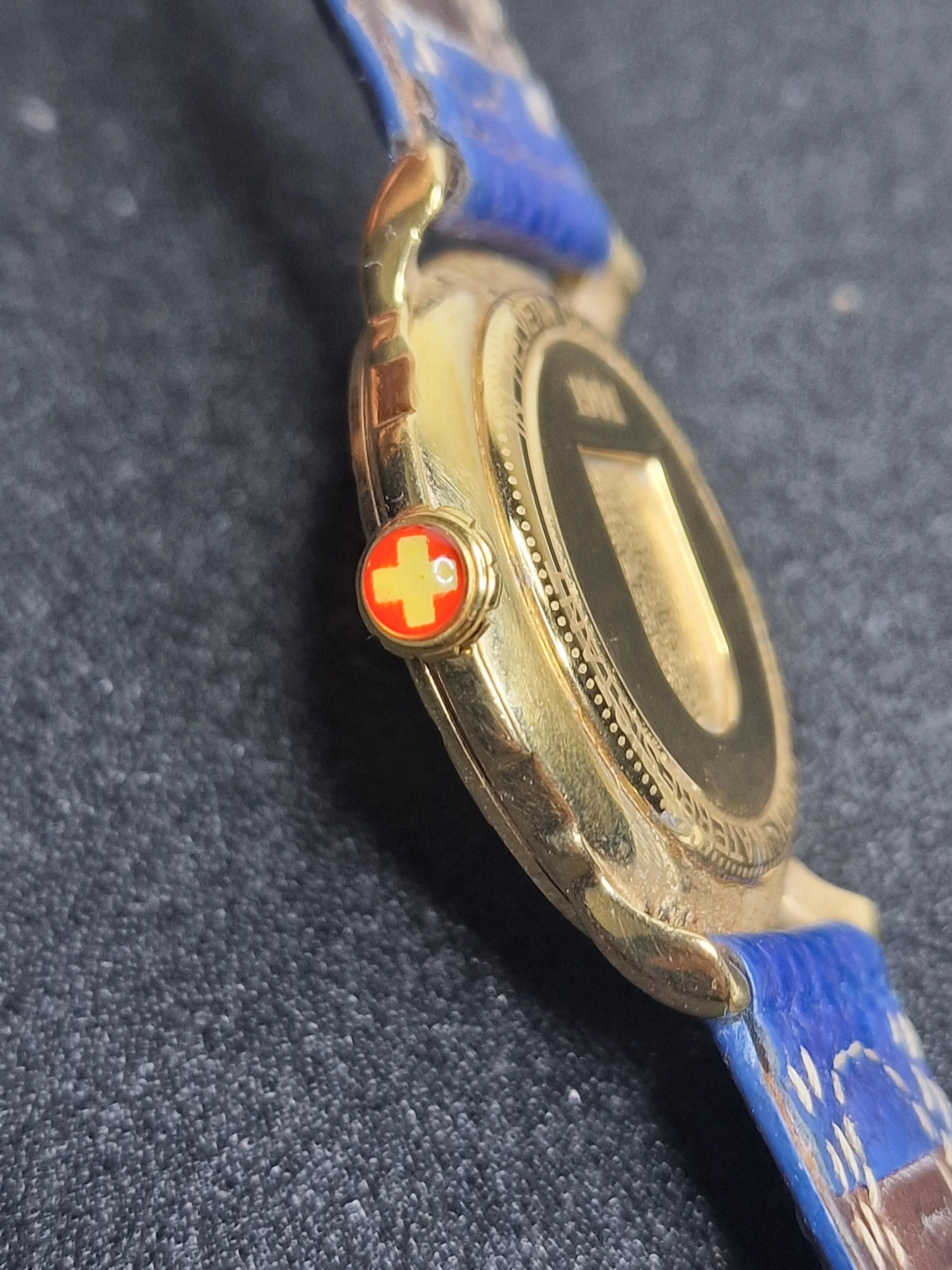 Vintage Michael Jordi Watch – Quartz – Gold Plated – 33mm – Swiss Design 7