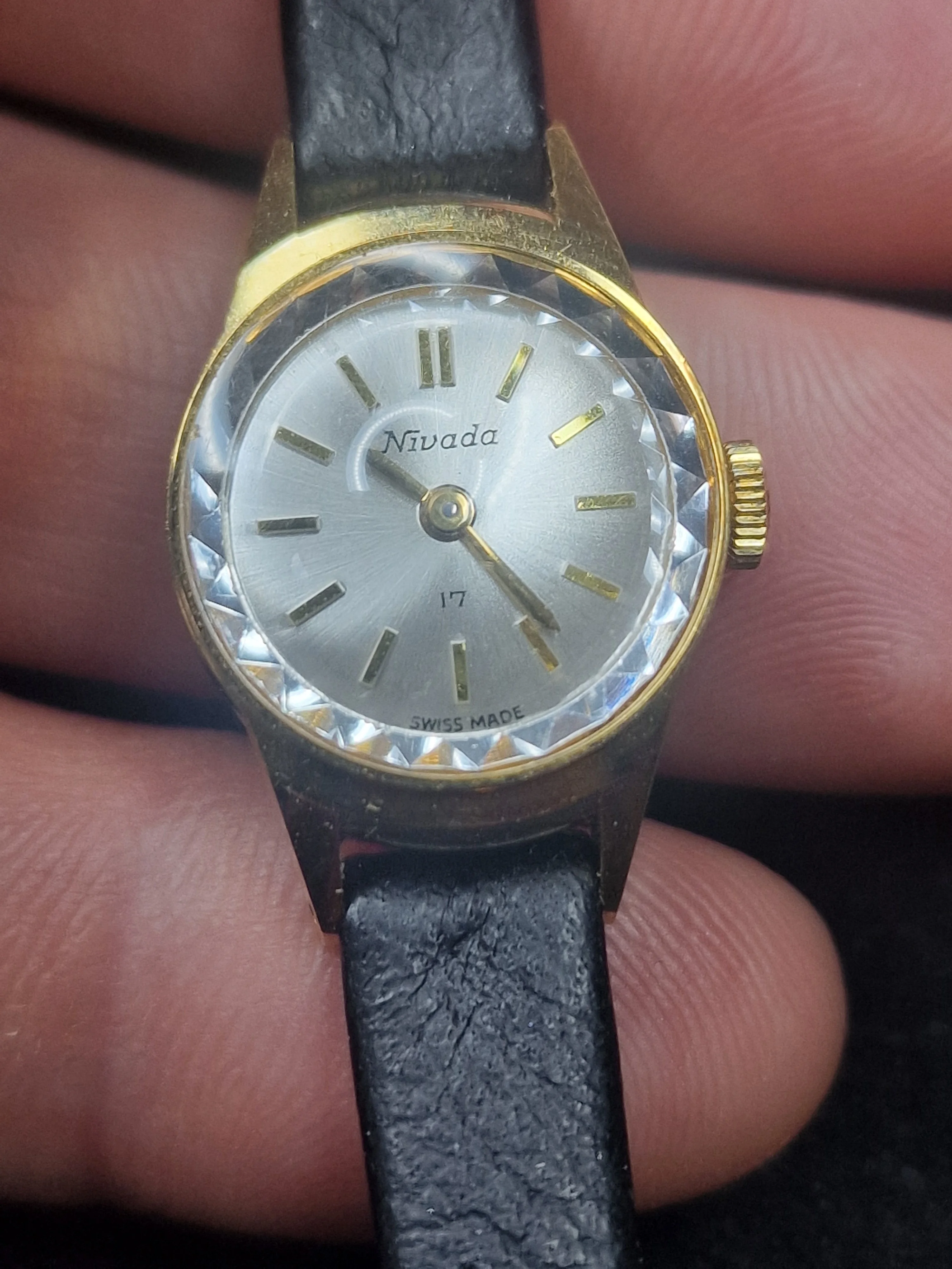 Vintage Ladies' Watch Nivada, 17mm, Art Deco Style – Unworn