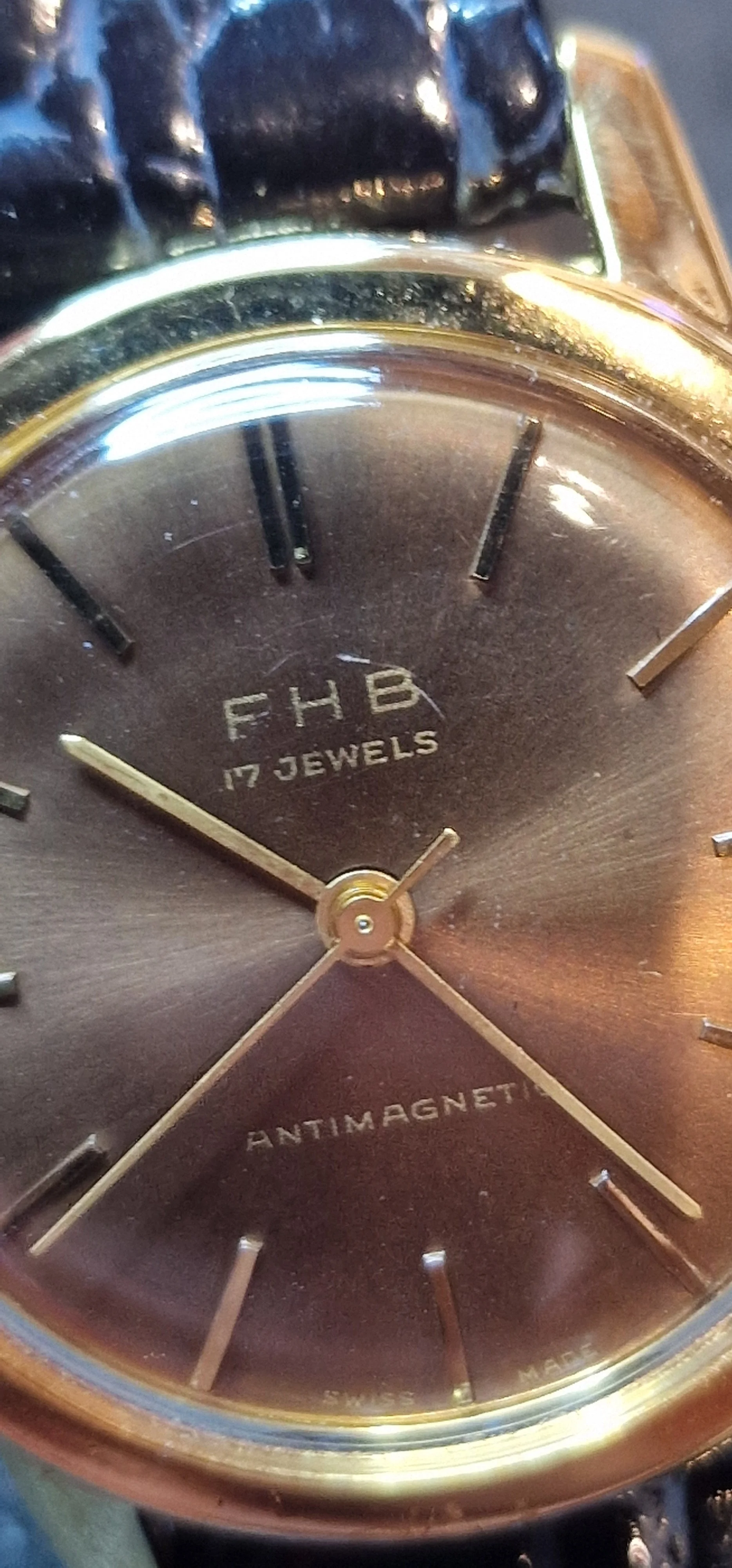 Vintage Watch "F.H.B." – Swiss Made, 1950s/60s, Hand-Wound, Unworn Old Stock 11