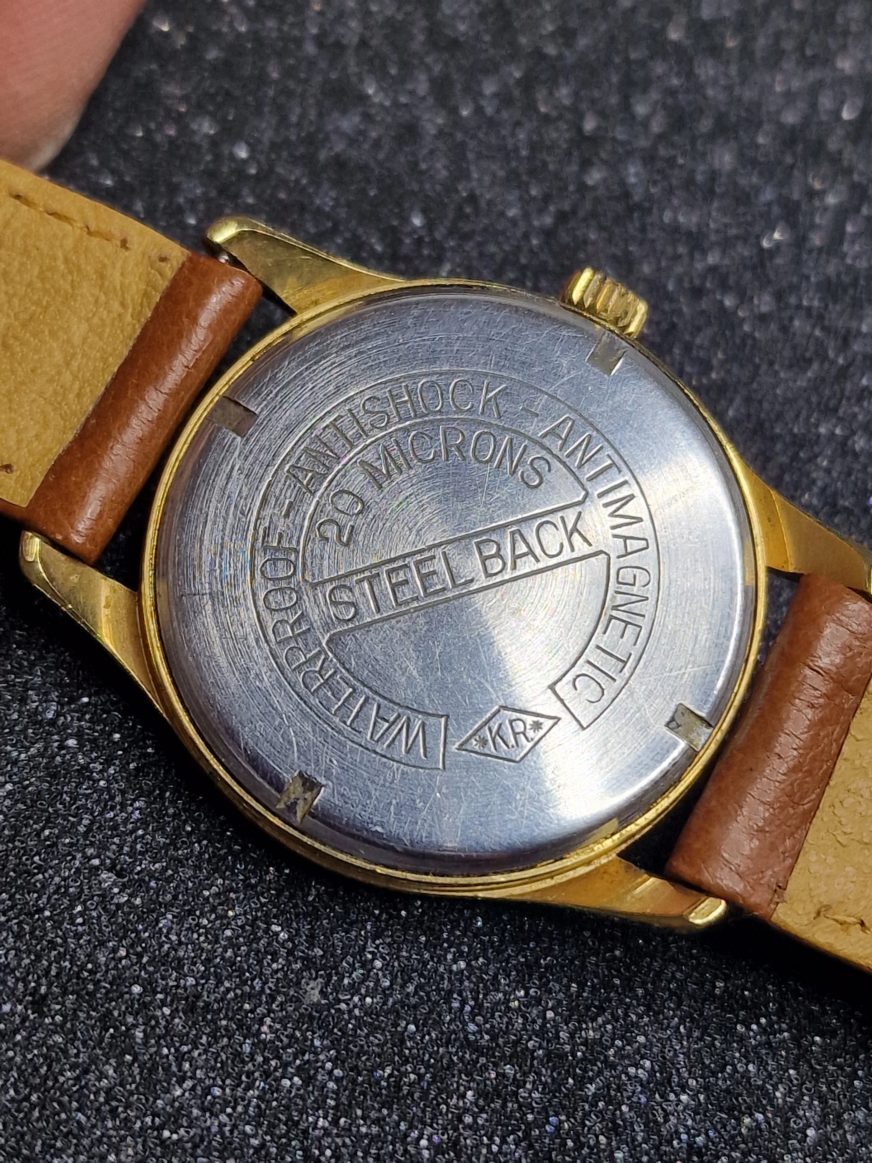 Vintage Watch "Timonova" – 50s/60s, Hand-Wound, 20 Micron Gold-Plated, Tested 12